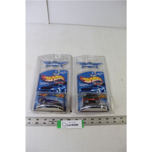 (2) Final Run Hot Wheels Replica Vehicles (NIB)