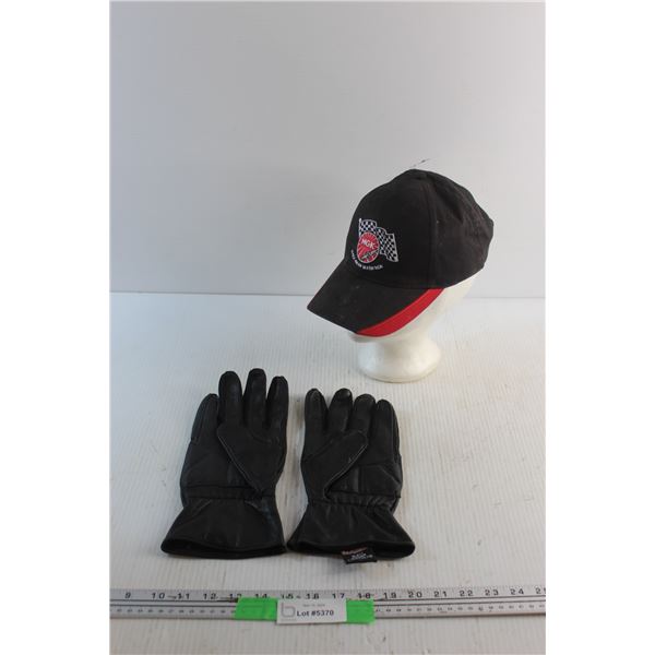 Biker Gloves - Size 2XL and an NGK Cap