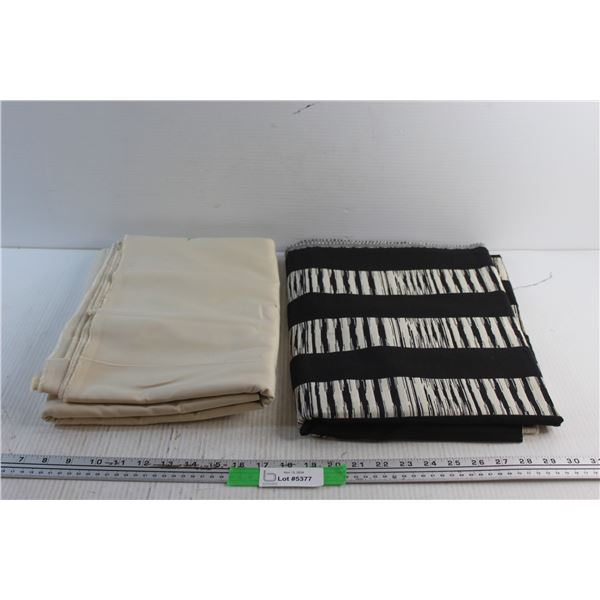 (2) Fabrics 60'' x 42'' and 60'' x 118''