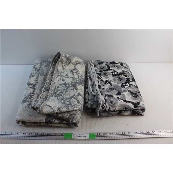 (2) Fabrics 60'' x 59'' and 236''