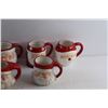 Image 2 : (8) Ceramic Santa Claus Christmas Mugs