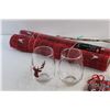 Image 7 : Air Laid Tissues, Christmas Decor and (2) Glasses