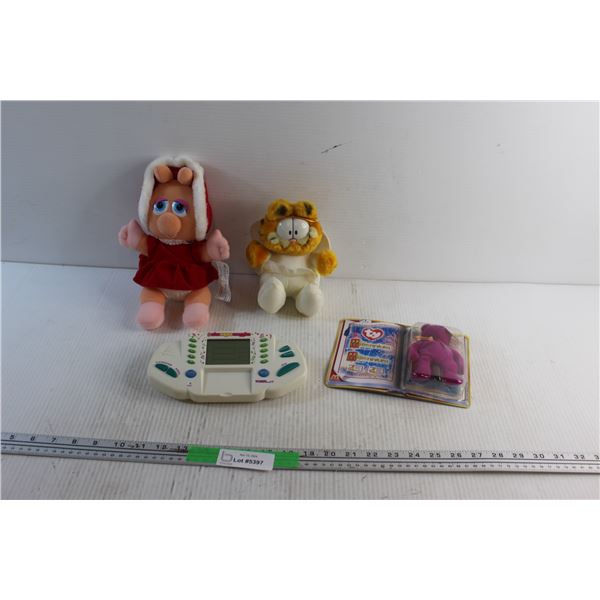 Miss Piggy and Garfield Plush Toys, The Price is Right Game - Tested and Millenium the Bear