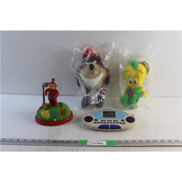 Looney Tunes Plush Toys, Teletubbies Piggy Bank and a Family Feud Game - Tested