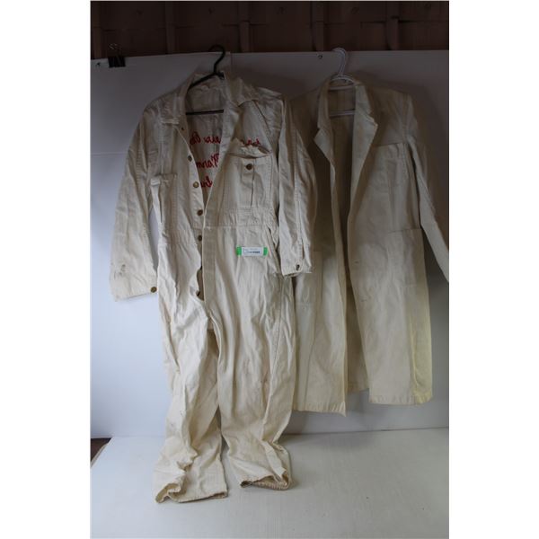 Pair Cover-Alls "Dreis Pony Farm Weyburn" 54" Length Approx - Small/Medium Fit - "Cliff Pollock", La