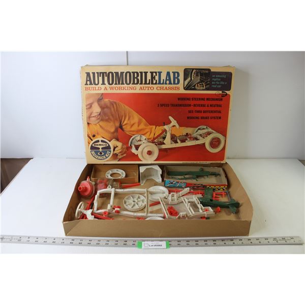 Remco Science Kit - AutomobileLab - Build A Working Auto Chassis Kit, Hawk Spad 13 Plane Model Kit -