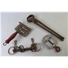 Image 2 : Vintage Horse Care Items (Brush, Bit, Shoe Puller, Clamp)