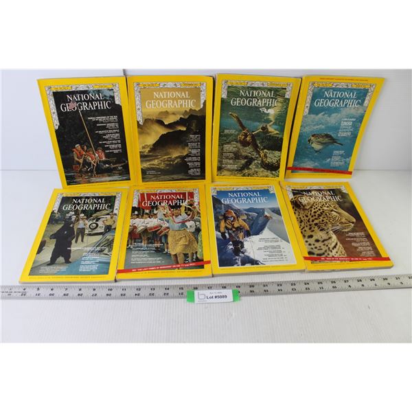 (8) National Geographic Magazines 1971, 72, 79