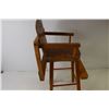 Image 3 : Doll Size High Chair - Wood 20.5" Tall