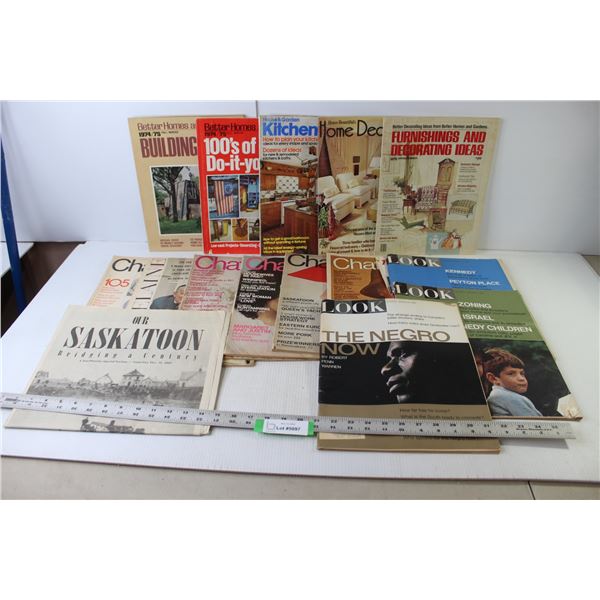 Assorted Magazines 1960s, 1970s (Look, Chatelaine, Better Homes & Gardens), Star Phoenix Special Edi