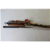 Image 3 : (4) Whips 41" - 67" Length Range, Yard Stick - Wood - 36" Length