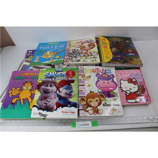 (20) Various Children's Books/ Adult Coloring Books