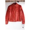 Image 3 : Madden Girl Women's Red leather Jacket, Size Large w/ Tags