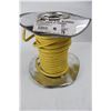 Image 2 : Spool Of Yellow Electrical Wire Unknown Length