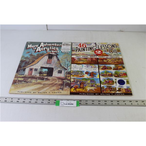 (2) Acrylics & Oils Painting Books