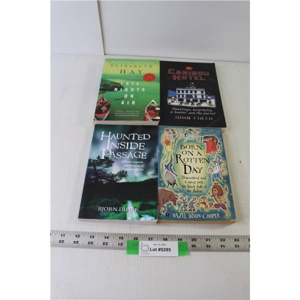 (4) Novels (Caribou Hotel, Late Nights On Air, Born On A Rotten Day, Haunted Inside Passage)