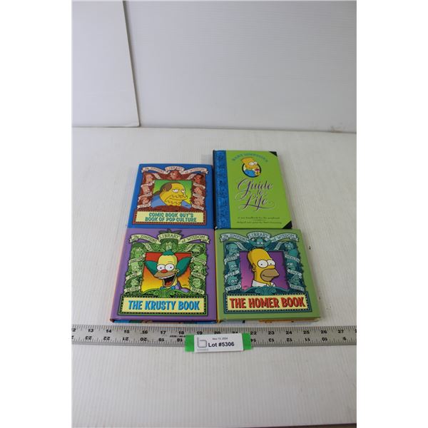 (4) The Simpsons Books (Guide To Life, Library Of Wisdom)