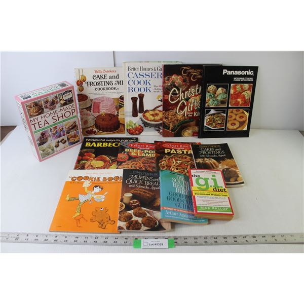 Assorted Cooking Books (My Home Made Tea Shop - Set of 4, Casseroles, Cakes, Pasta, Barbeques)