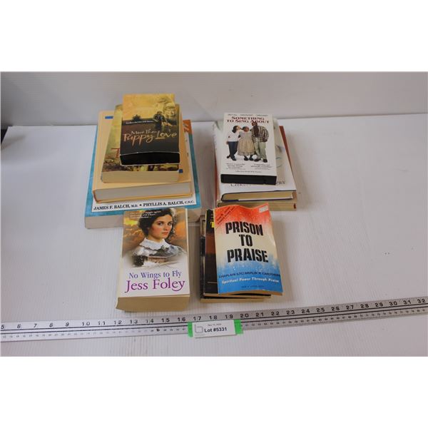 Assortment of Books, VHS Tapes