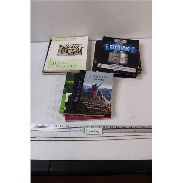 Assortment of Books - Religious & Hockey