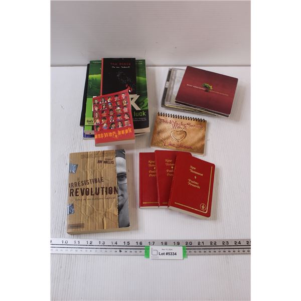 Assortment of Books, CD's