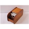 Image 5 : Wooden Rolltop Desk Organizer