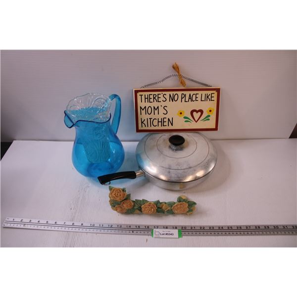Frying Pan With Lid, Pitcher, Vase, Wall Plaque, etc.