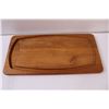 Image 2 : Wooden Cutting Board, Alaska Ulu Knife Chopping Bowl Set