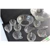 Image 6 : 10 pc Glass Punch Set - Bowls, Cups a Ladle