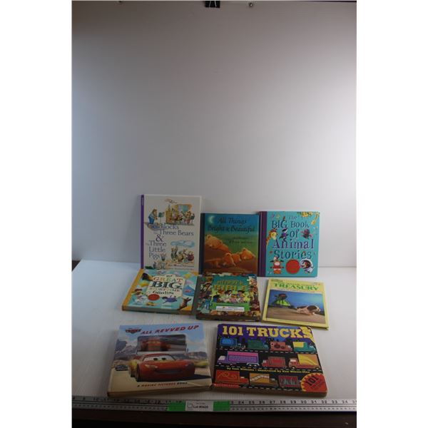 (8) Kids Books - Cars, The Sesame Street and the Beginner's Puzzle Bible