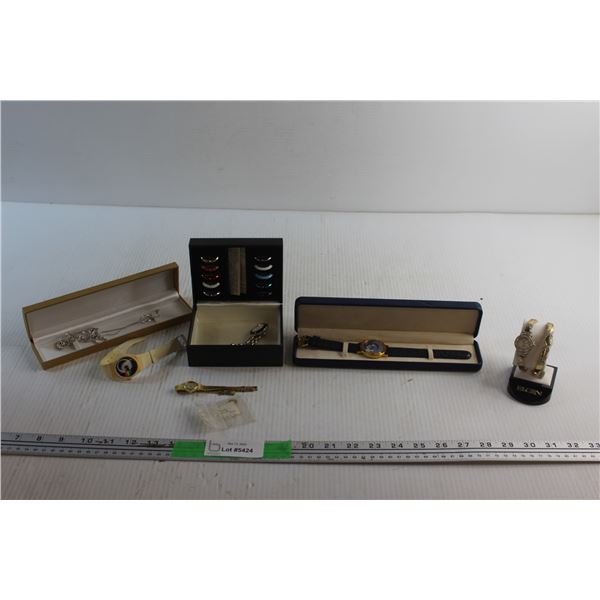 Quartz Watches, Hello Kitty Necklace and a Bracelet - As Is