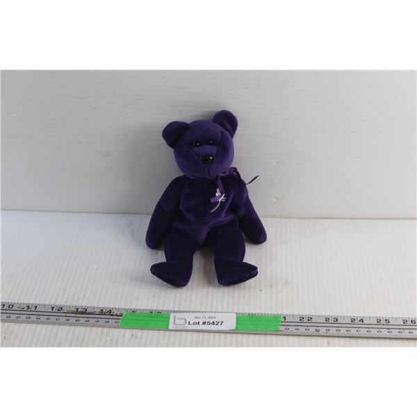 Purple Bear TY Beanie Baby No Tag