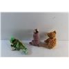 Image 4 : (3) TY Beanie Babies (1 has Tag) - Bunny, Kitten and a Chameleon