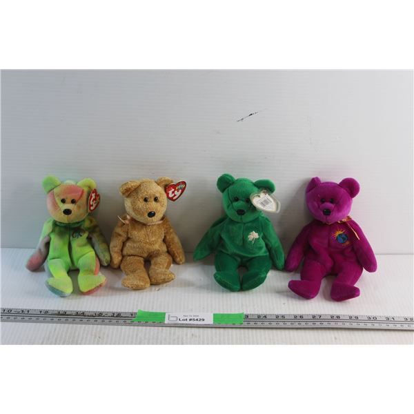(4) TY Beanie Babies (3 with Tags)