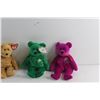 Image 3 : (4) TY Beanie Babies (3 with Tags)