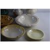 Image 5 : (4) Porcelain Pitchers, (6) Basins and a Plate