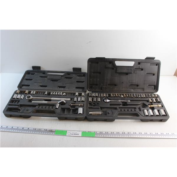 (2) Ratchet Wrench with Sockets Sets