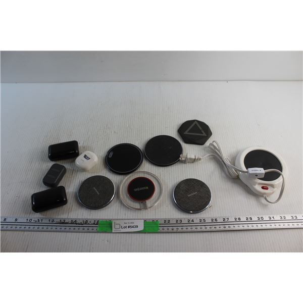 (7) Wireless Chargers and (4) Wireless Air Buds - As Is