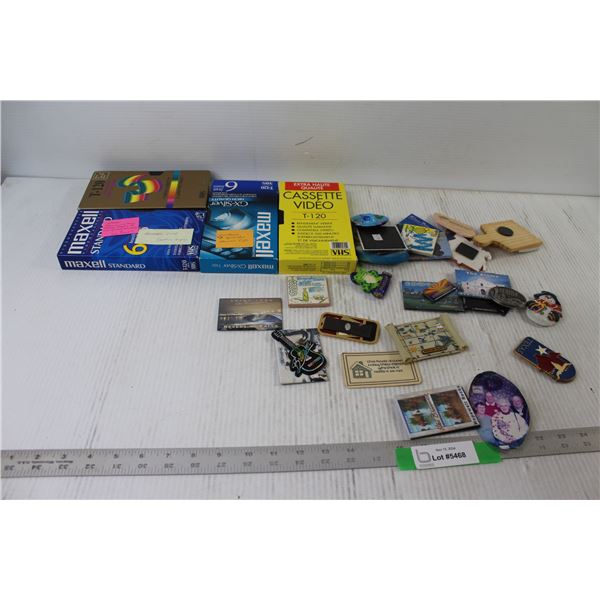 (4) Cassettes, Fridge Magnets