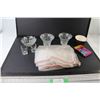 Image 1 : (3) Glass Bowls, (2) Shot Glasses, Plastic bag, Monthly Planner