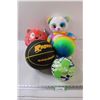 Image 1 : (2) Stuffed Toys, (2) Inflatable Balls, Basketball