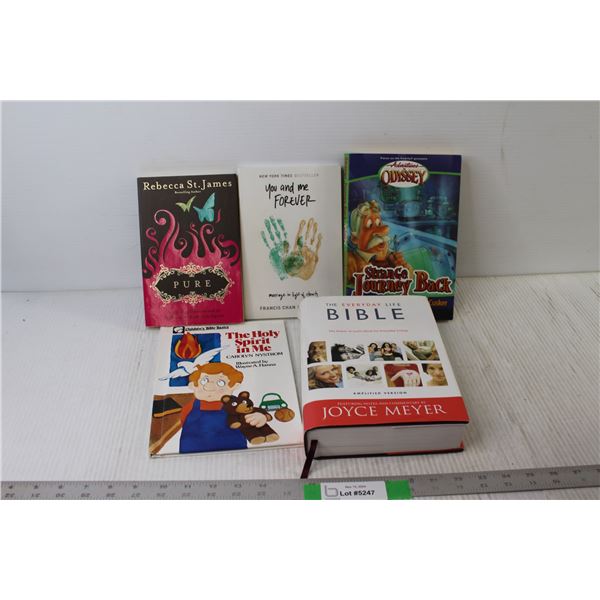 (5) Books - The Everyday Life Bible, Pure, etc.