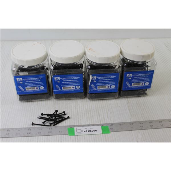 (4) Packs Of #6 2" Drywall Screws