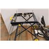 Image 7 : *Mastercraft Miter Saw, 30'' Long - Powers On w/ Base On Wheels, 26.5'' Tall