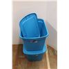Image 6 : *(2) Sterilite Plastic Totes w/ Lids- 23.5'' x 18'' x 16''
