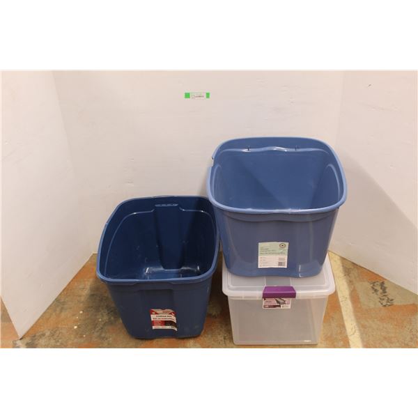 *Various Plastic Totes/ Tubs- Some Missing Lids