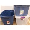 Image 2 : *Various Plastic Totes/ Tubs- Some Missing Lids