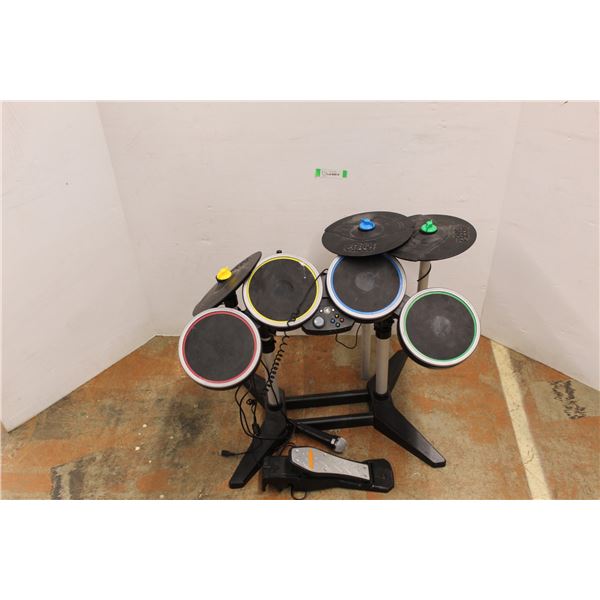 *Rock Band 2 Drum Set w/ Microphone- As Is