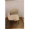 Image 2 : *(3) Plastic Chairs w/ Side Platform Table- All As Is