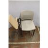 Image 2 : *(3) Plastic Chairs w/ Side Platform Table- All As Is